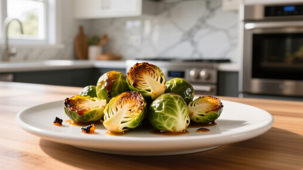 Crispy Balsamic Brussels Sprouts in Air Fryer