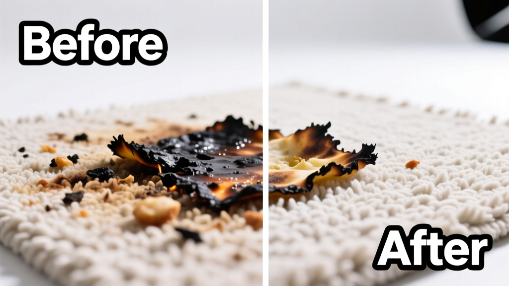 How to Remove Burnt Food from Carpet Safely