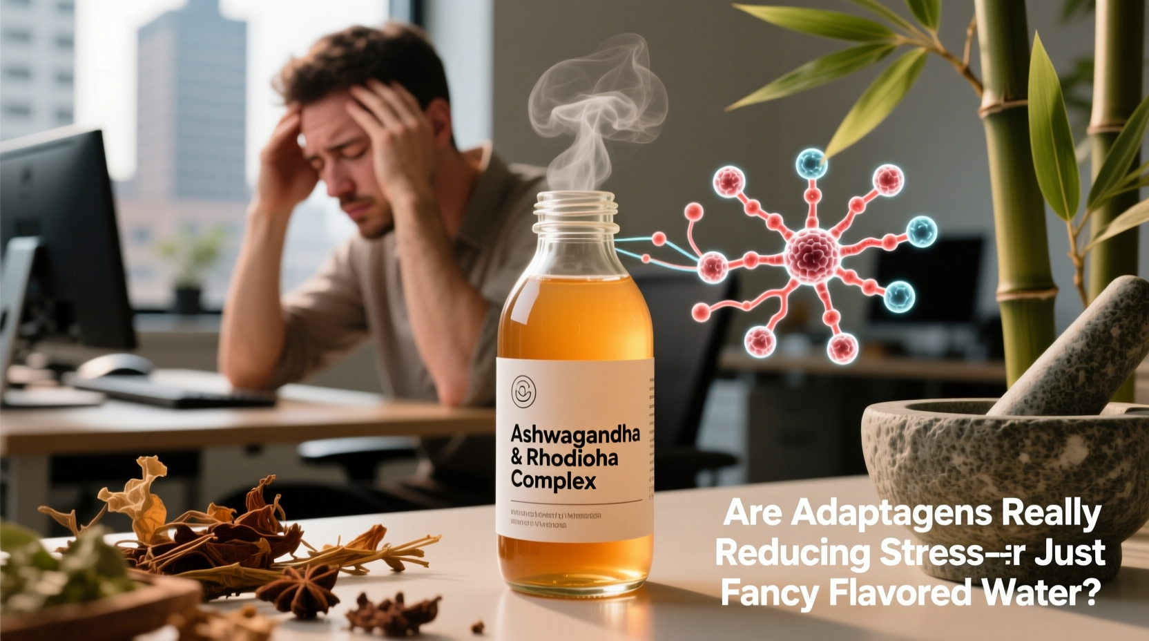 are adaptogen drinks actually reducing stress or just fancy flavored water
