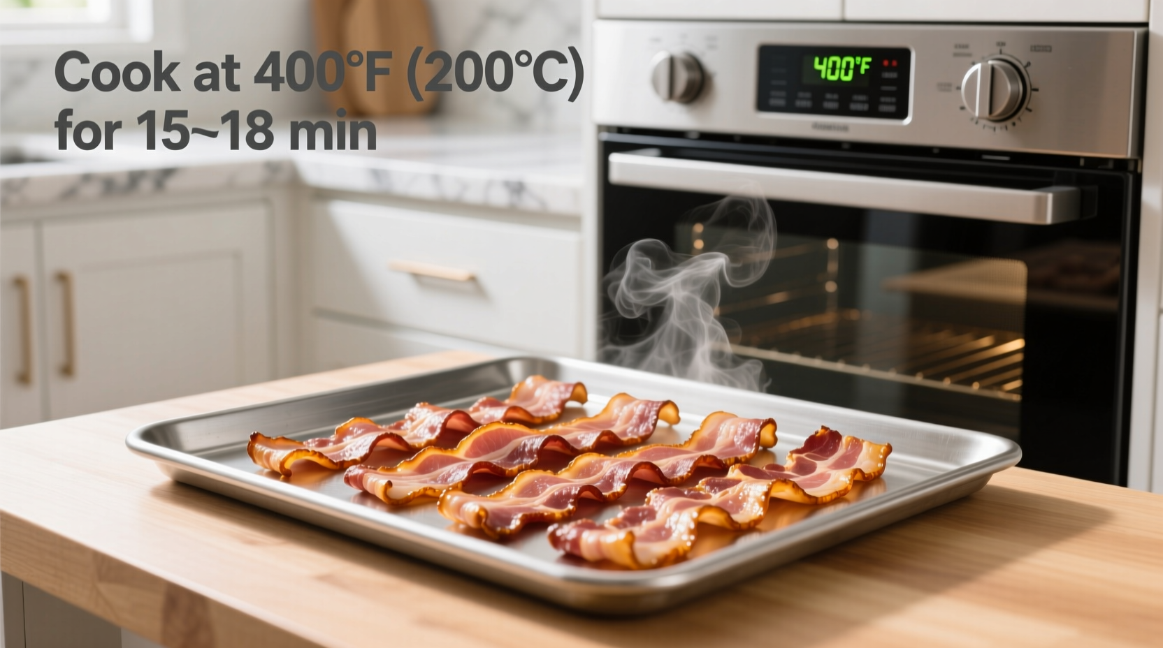 what temperature do i cook bacon in the oven