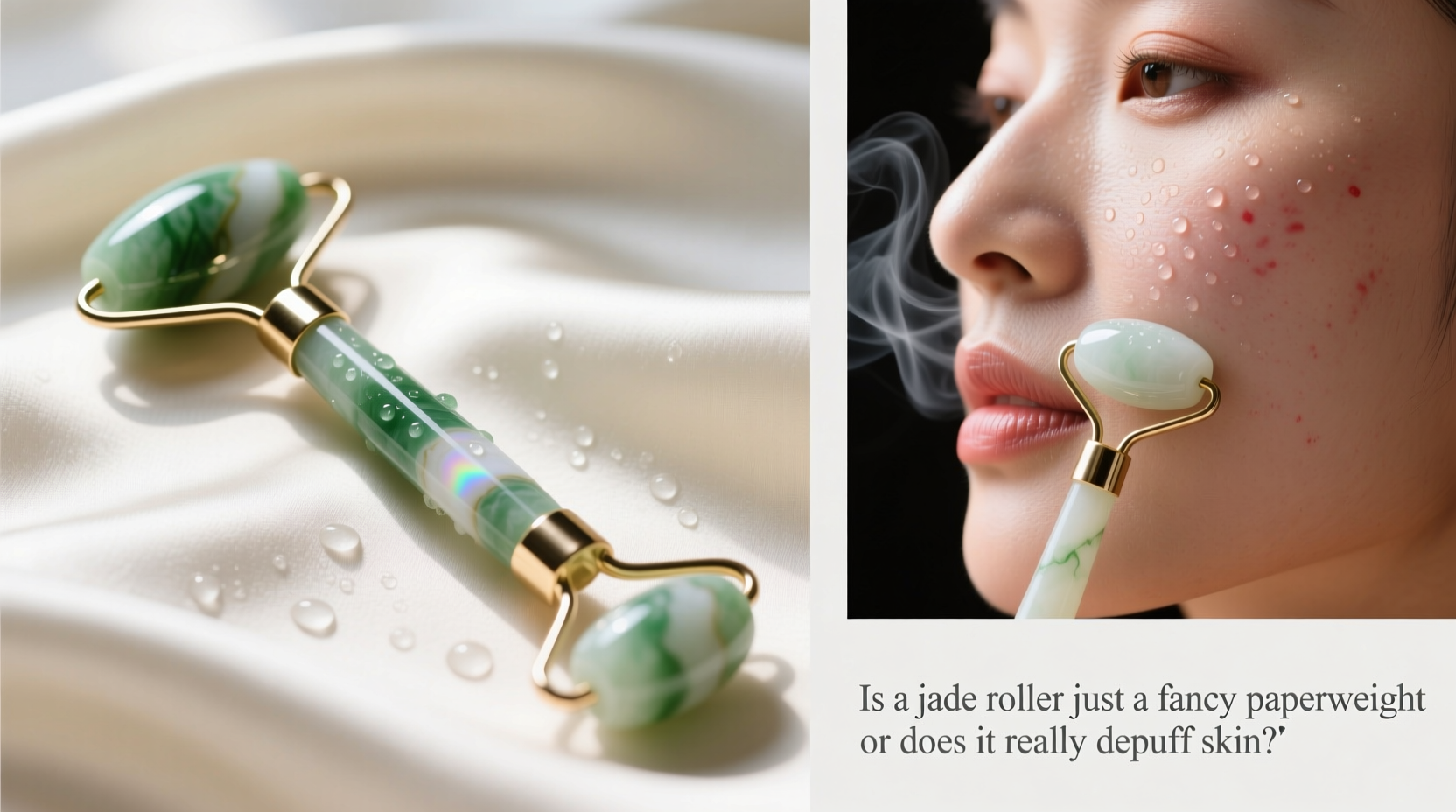is a jade roller just a fancy paperweight or does it really depuff skin