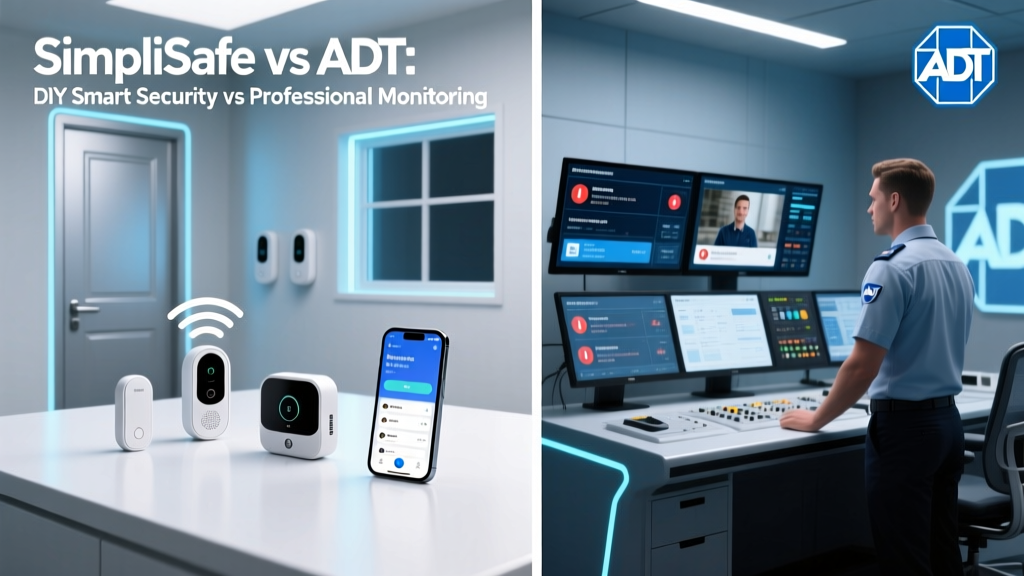 SimpliSafe vs ADT: DIY Smart Security vs Professional Monitoring