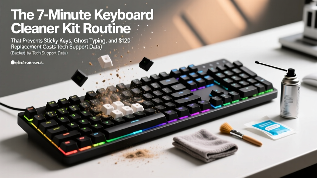 The 7-Minute Keyboard Cleaner Kit Routine That Prevents Sticky Keys, Ghost Typing, and $120 Replacement Costs (Backed by Tech Support Data)