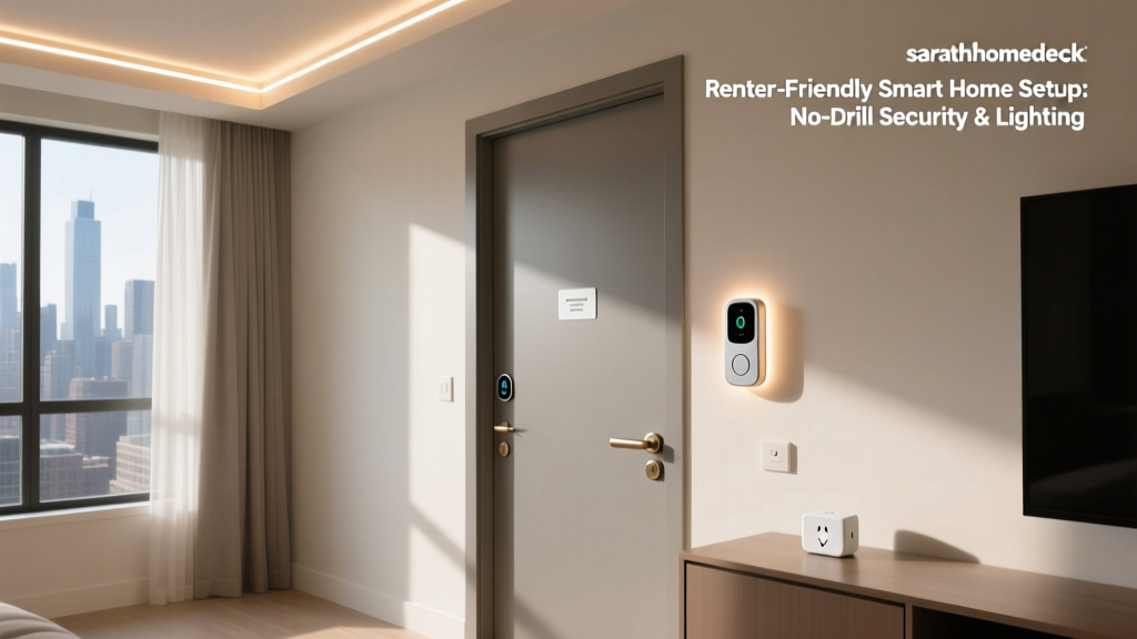 Renter-Friendly Smart Home Setup: No-Drill Security & Lighting