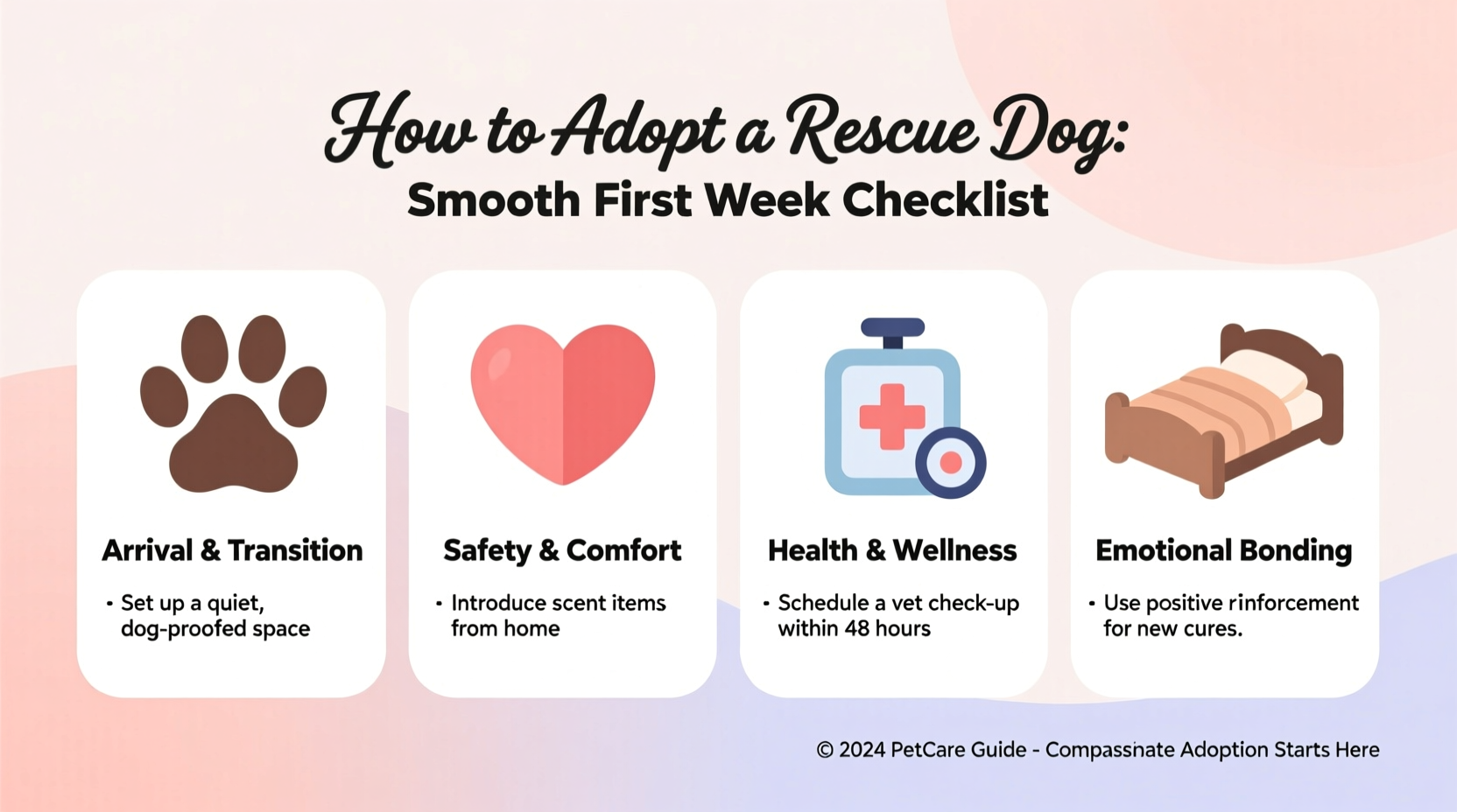 how to adopt a rescue dog smoothly first week checklist
