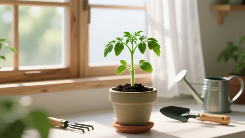 How to Plant Tomato Seeds Indoors in Bright Light
