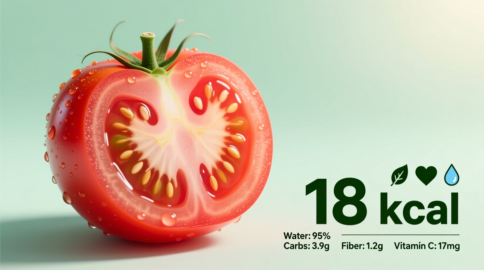 calories in a fresh tomato explained
