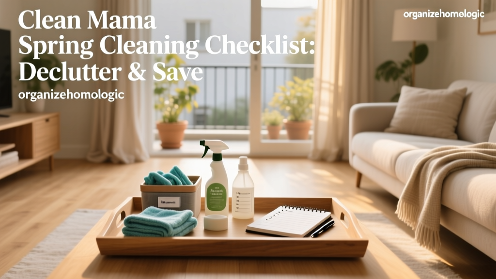 Clean Mama Spring Cleaning Checklist: Declutter & Save
