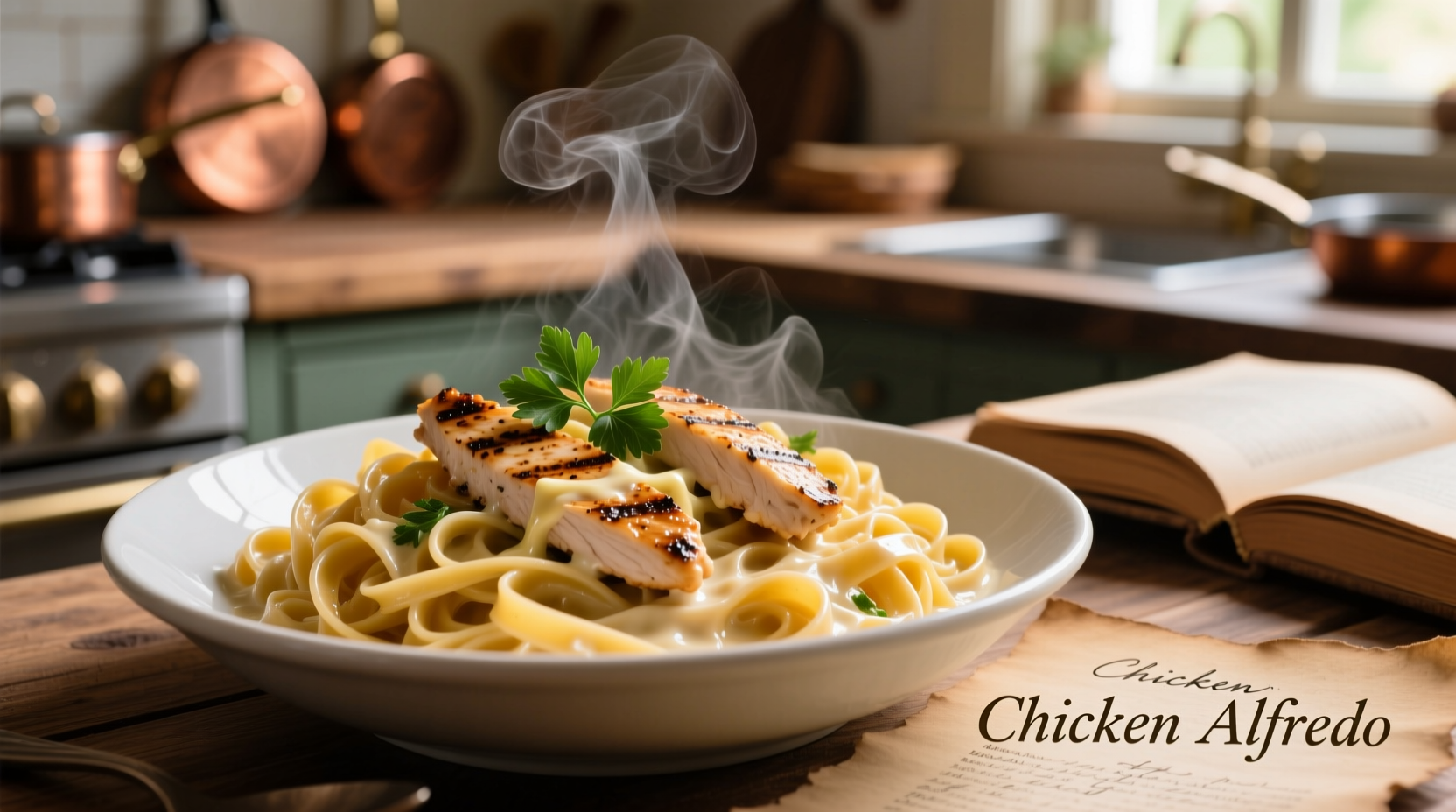 how to cook chicken alfredo pasta