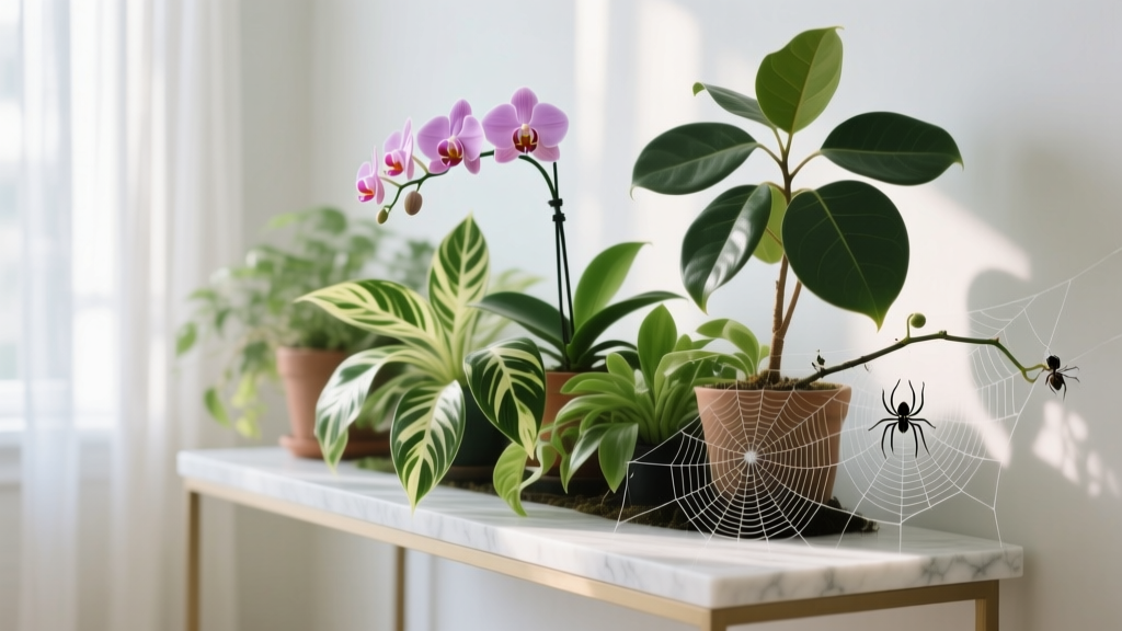 Flowering Indoor Plants: How to Rid Them of Spiders & Webs