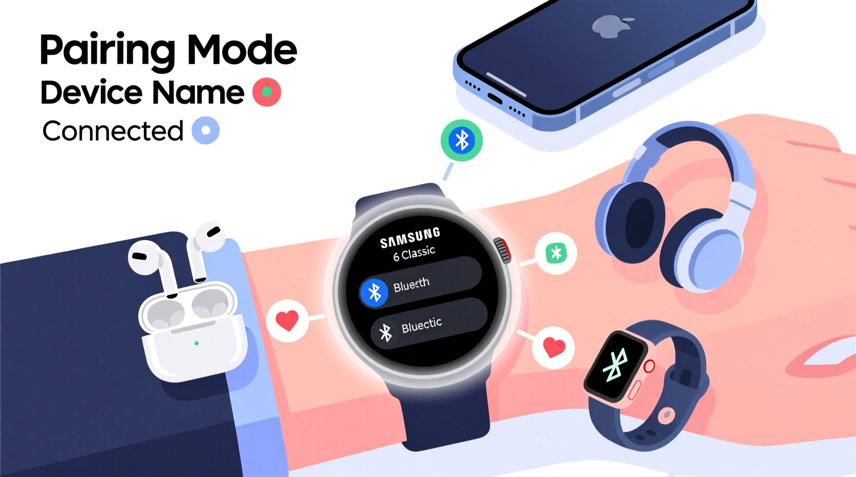 how to pair multiple bluetooth devices to your samsung galaxy watch seamlessly