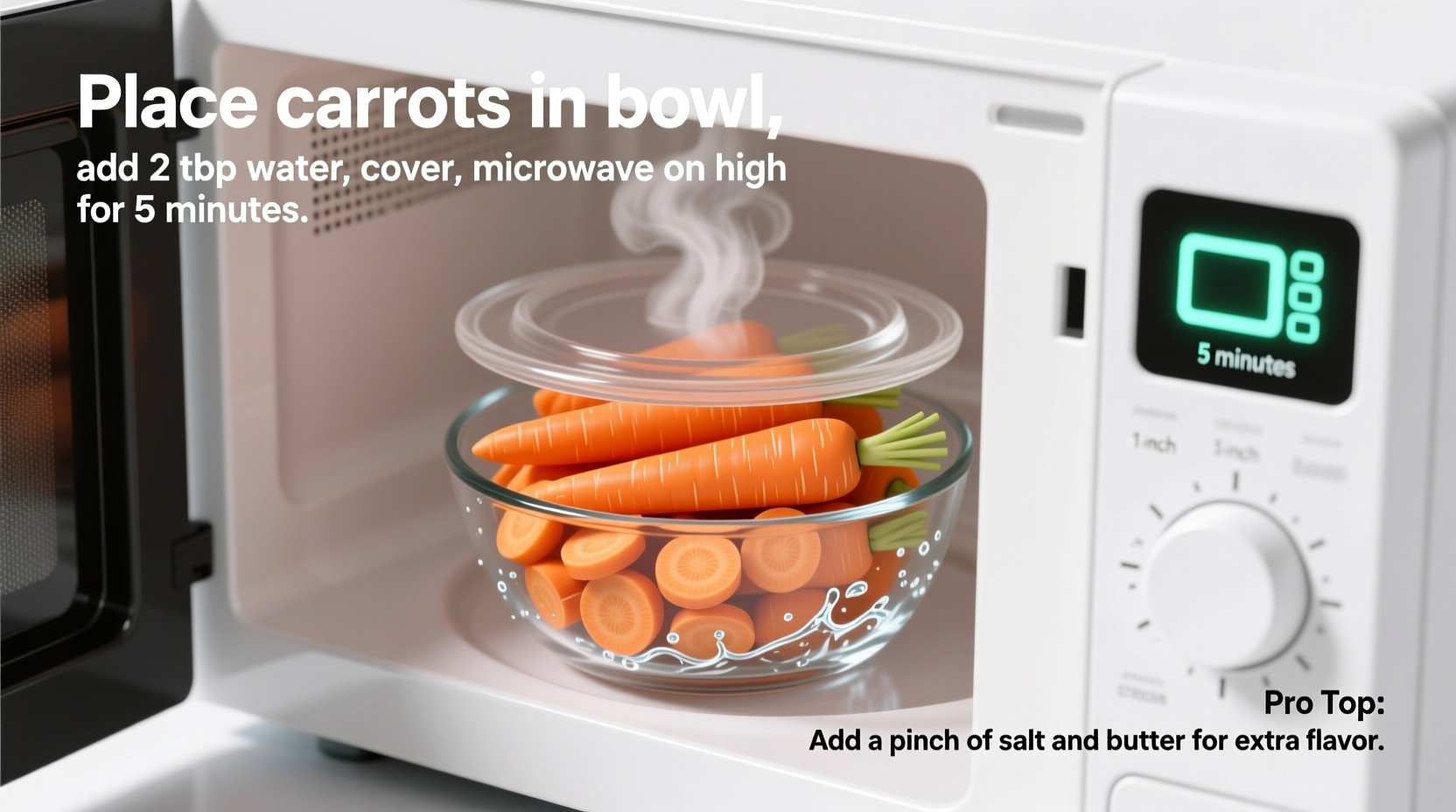 how to cook carrots in microwave