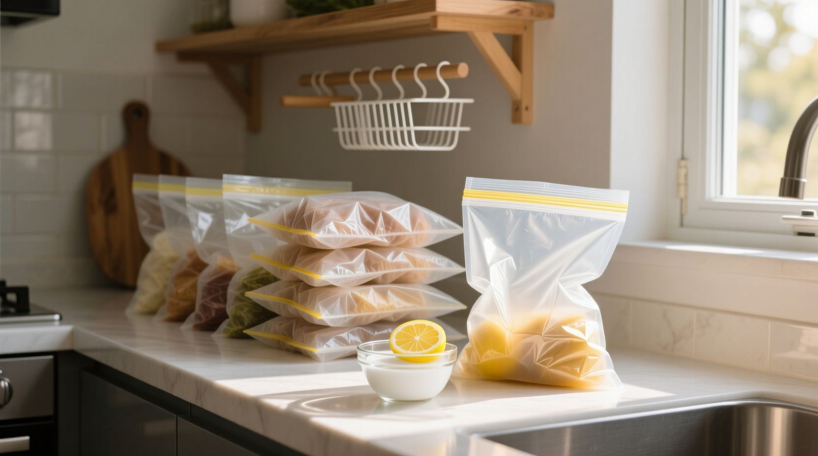 how to deodorize silicone food bags
