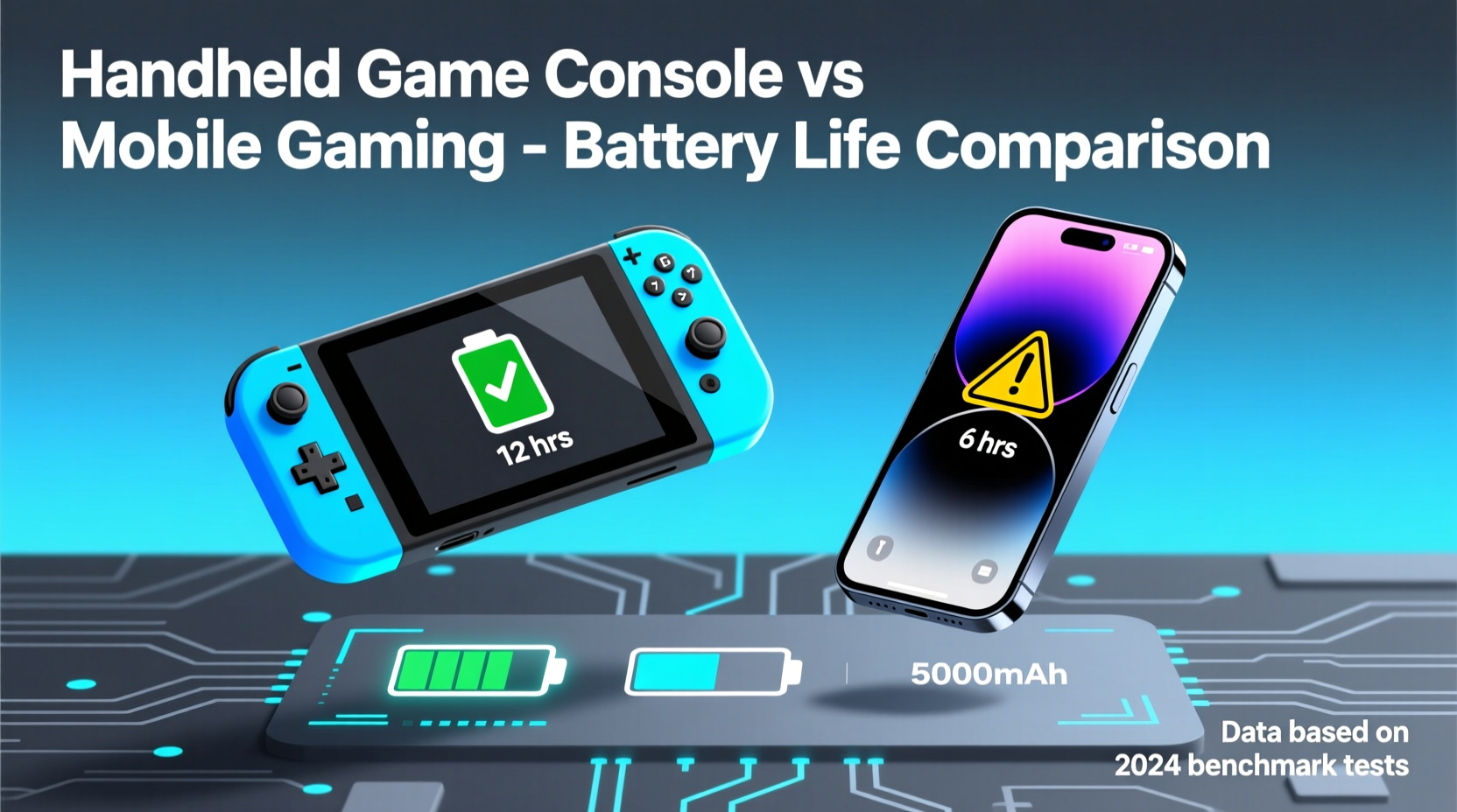 handheld game console vs mobile gaming which has better battery life
