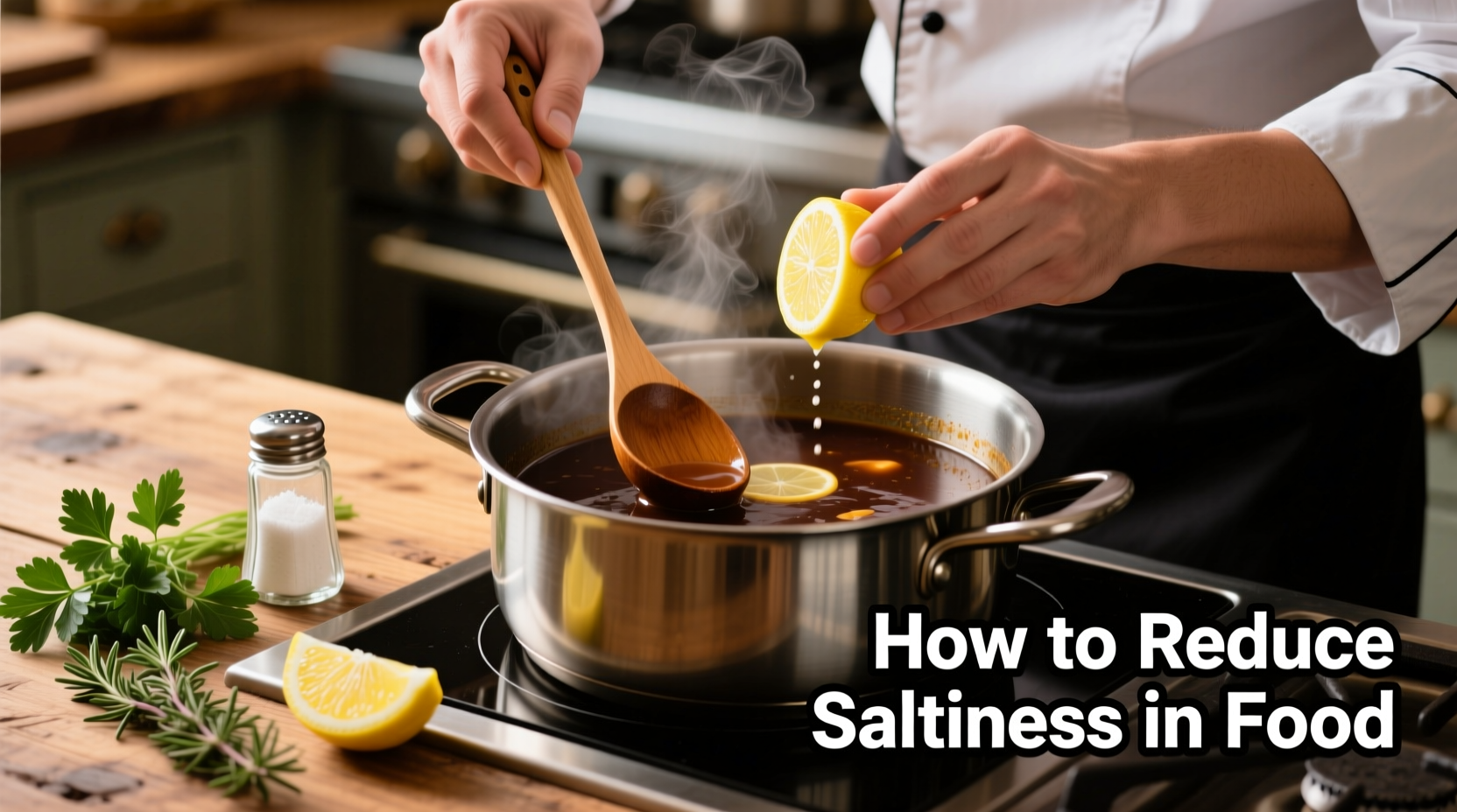 how do you reduce saltiness in food