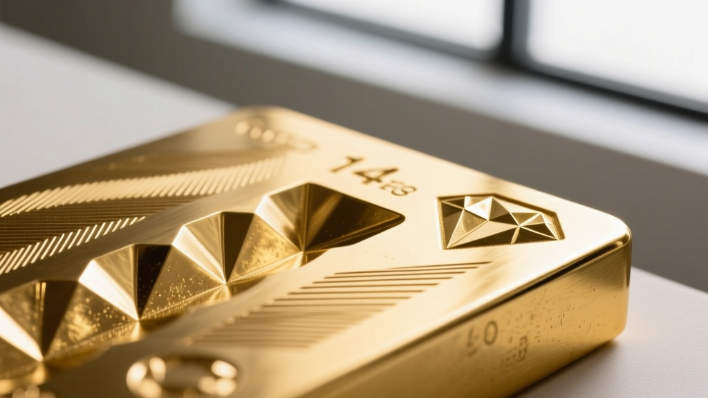 Macro photo comparing shallow laser engraving fading on gold-plated brass versus deep diamond-drag engraving on solid 14k gold.