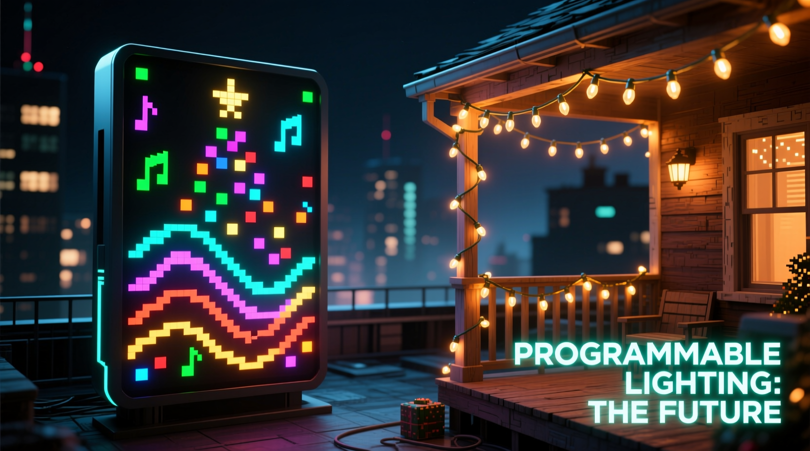 pixel christmas lights vs analog strings is programmable lighting the future
