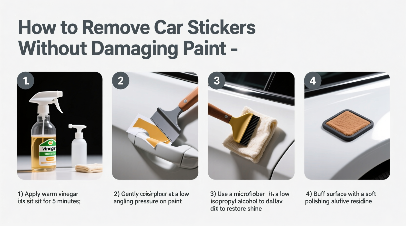 how to remove car stickers