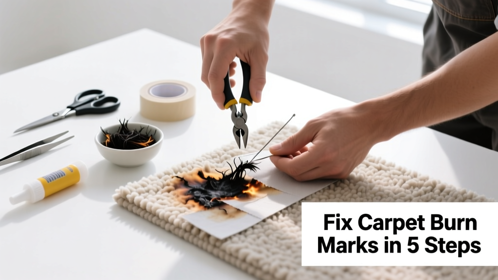 How to Fix a Carpet Burn Mark at Home