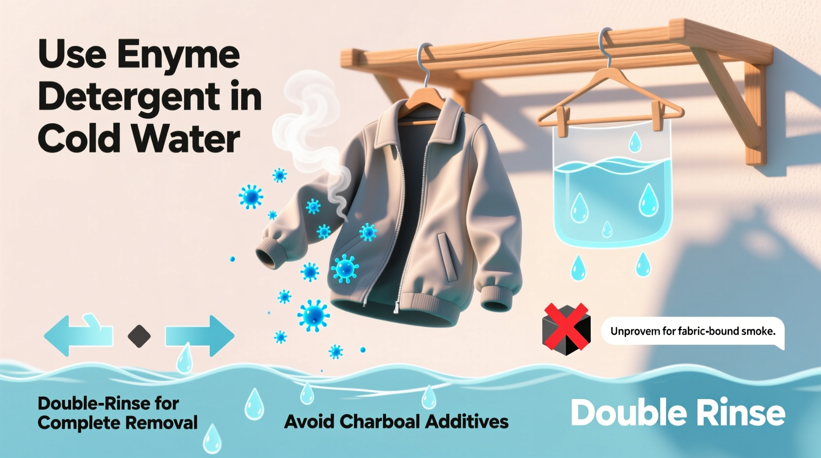 enzyme detergent vs charcoal for smoke odor