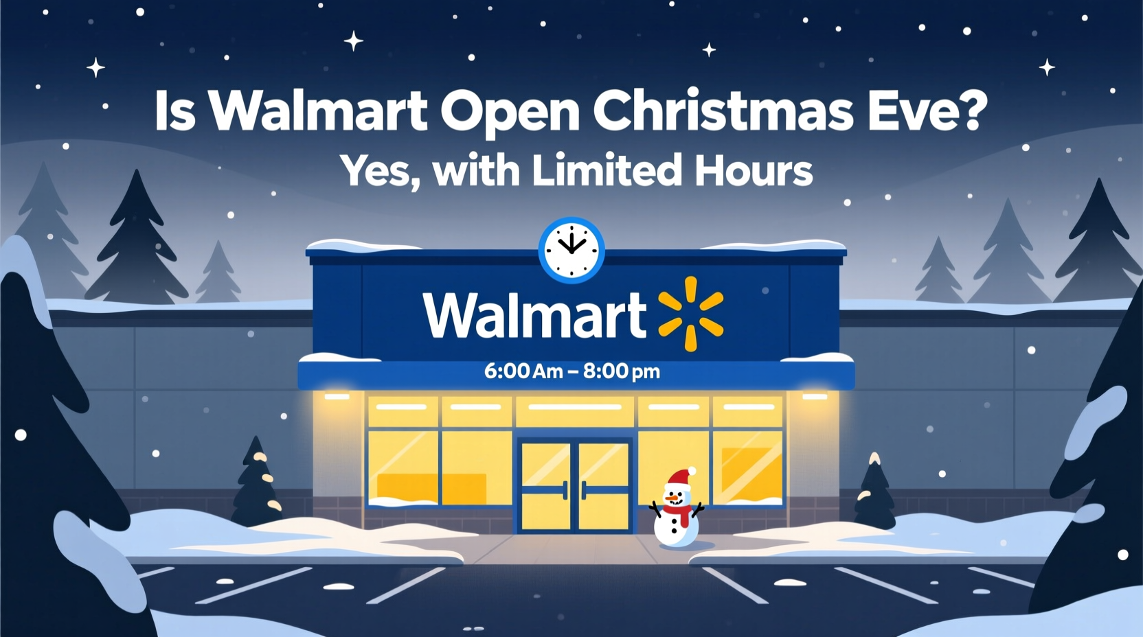 is walmart open christmas eve