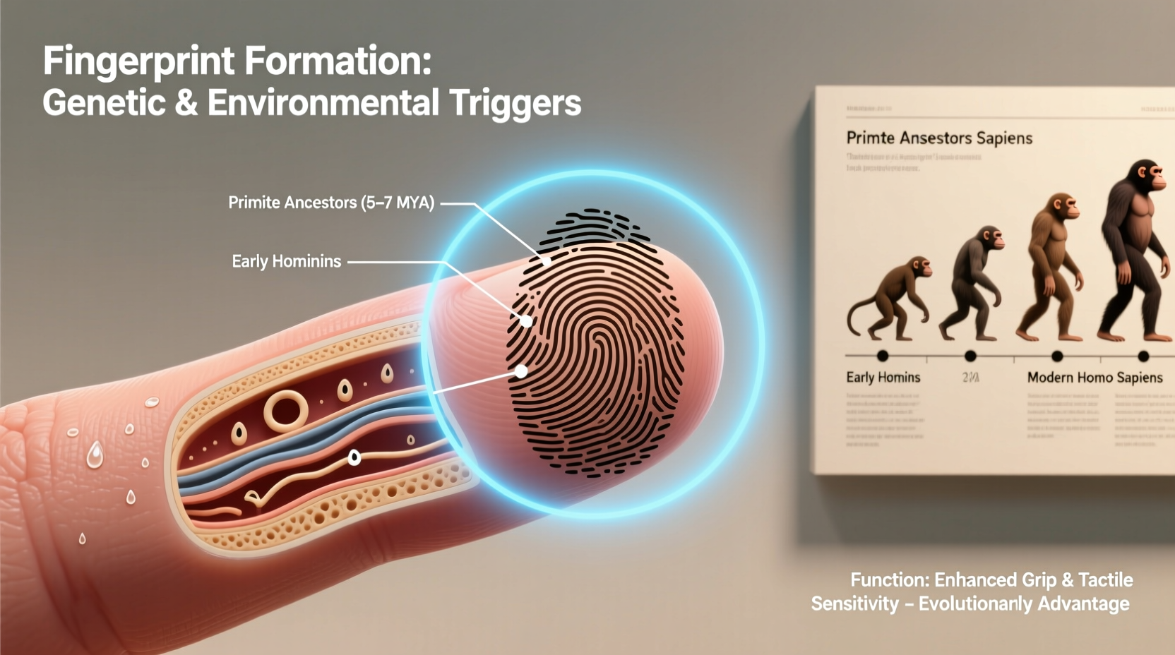 why do humans have fingerprints evolution and function uncovered