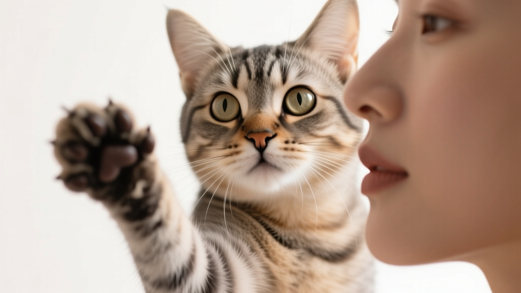 Cat Pawing at Your Face: Attention Demand Behavior