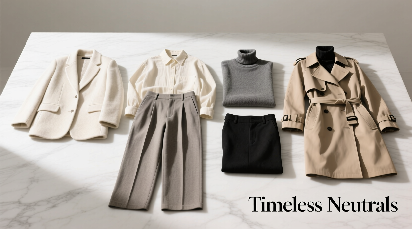 how to create a capsule wardrobe with only neutral colors that never goes out of style