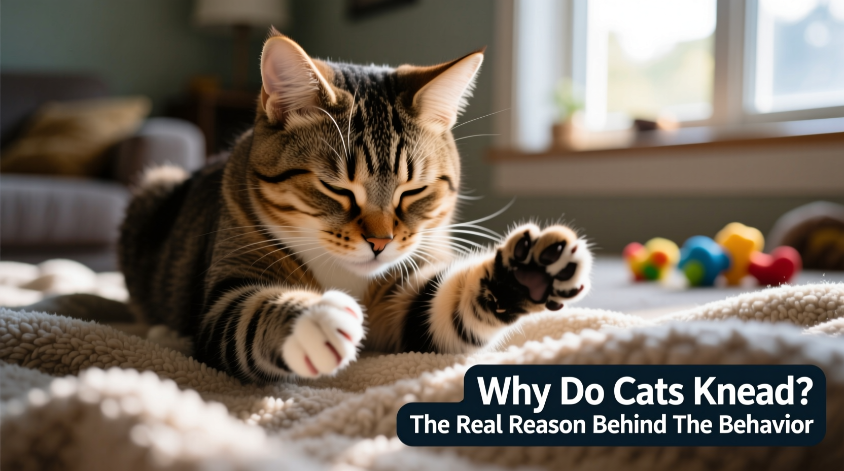 Image showcasing Why Do Cats Knead Blankets The Real Reason Behind The Behavior