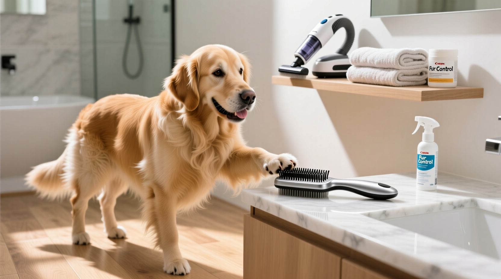 trick to keep pet fur under control