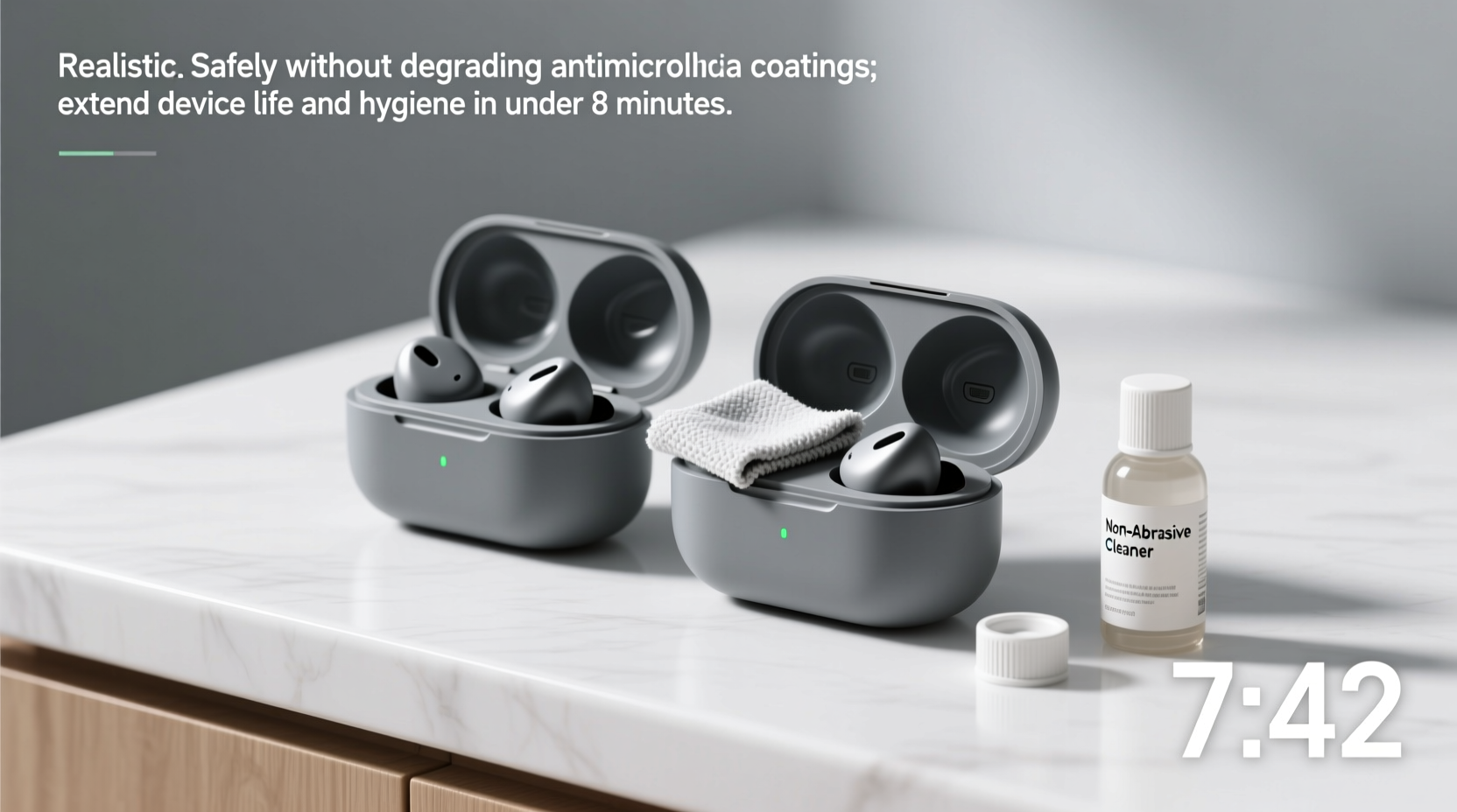 how to clean earbud cases without damaging coatings