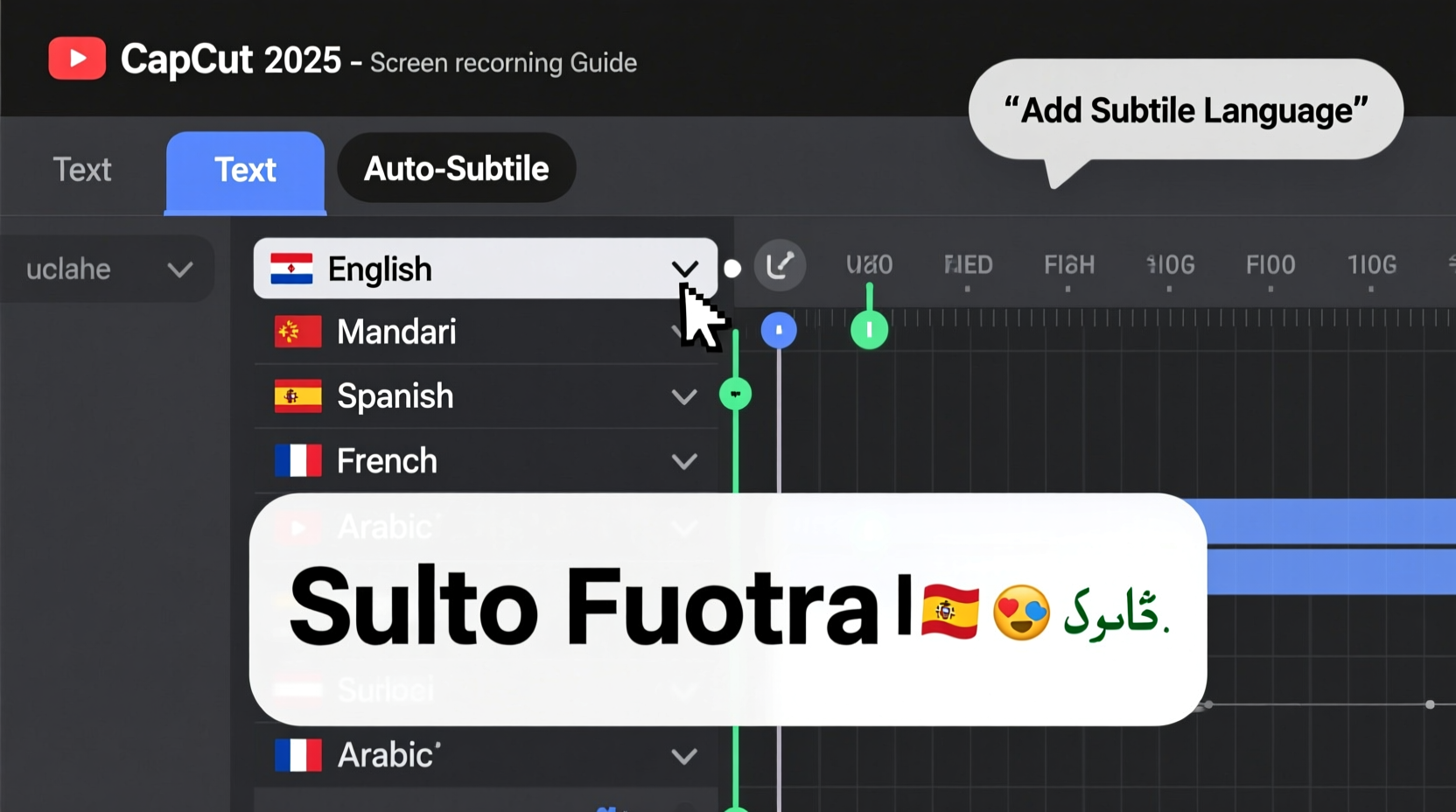 How to Add Multi-Language Subtitles in CapCut 2025