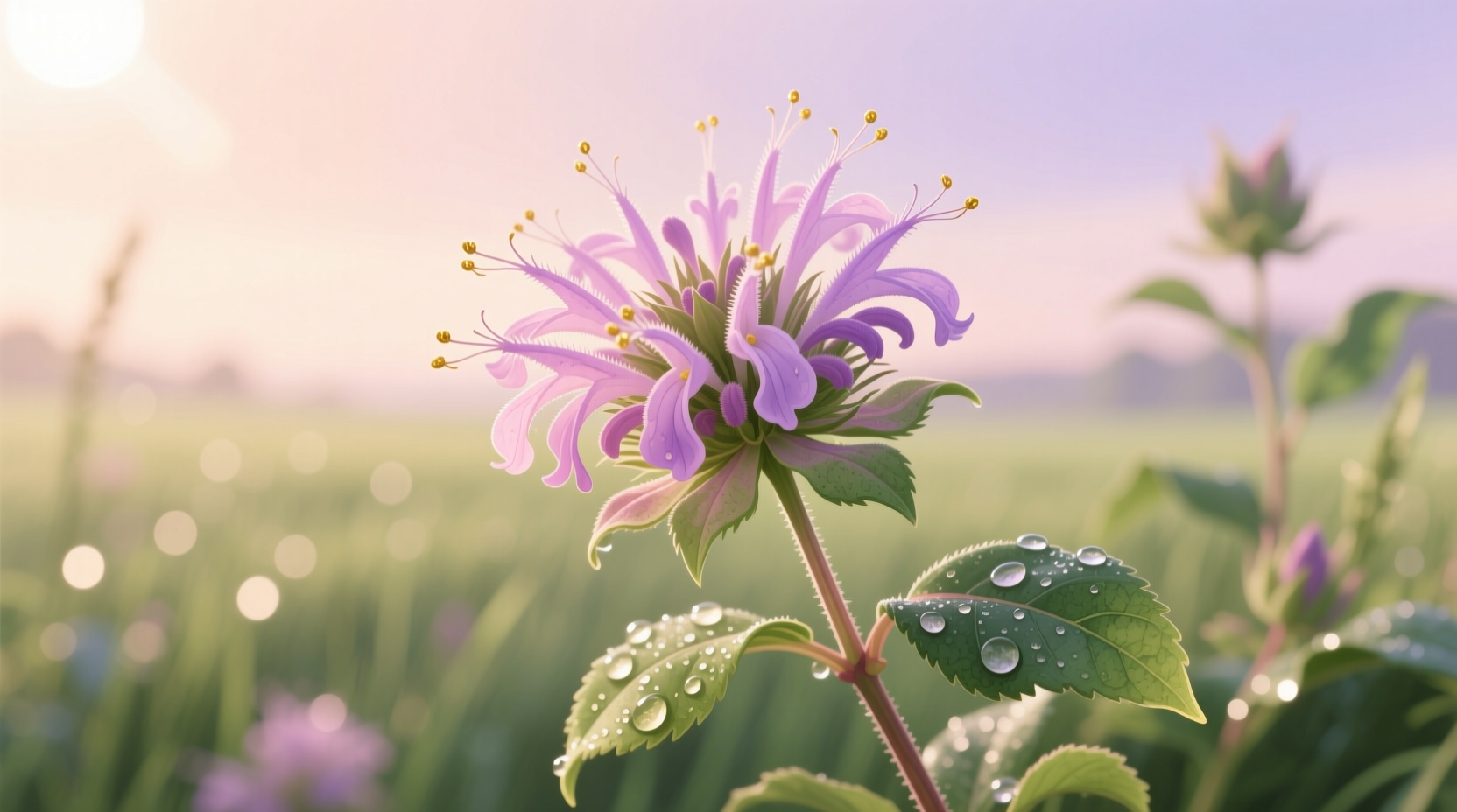 balmy rose bee balm