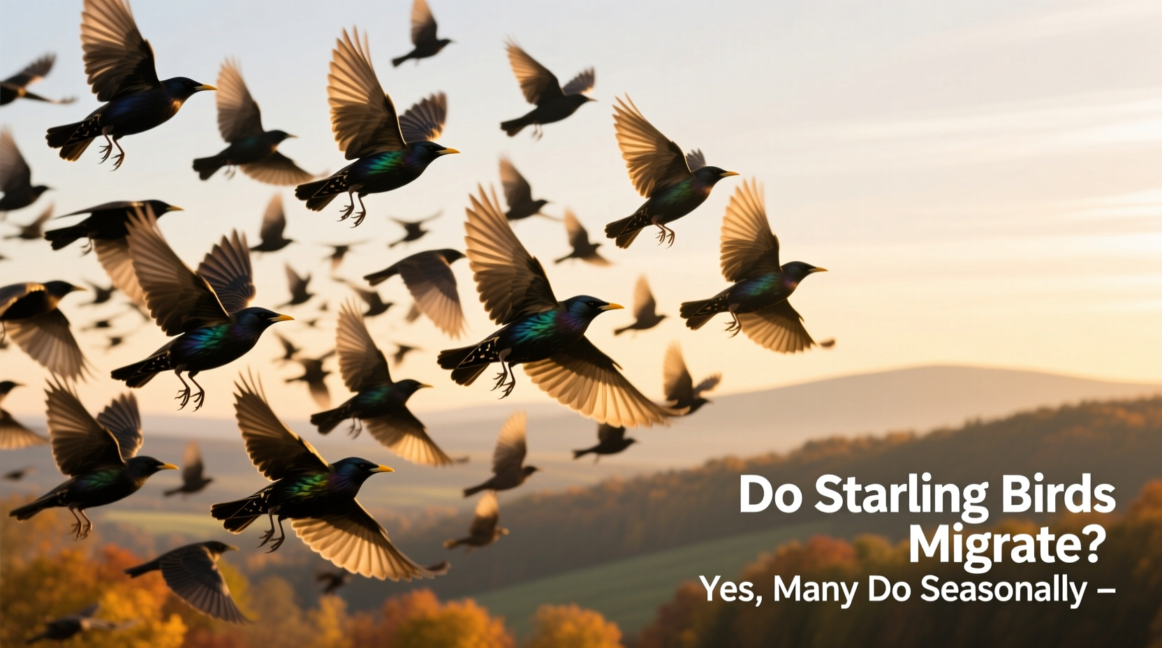 do starling birds migrate