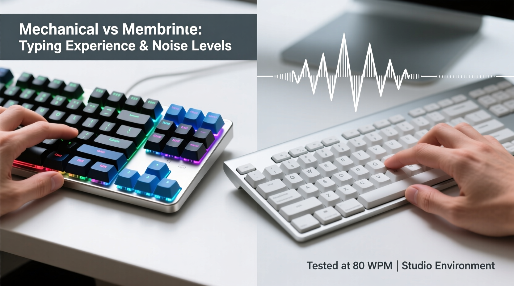 mechanical keyboard vs membrane typing experience and noise levels compared