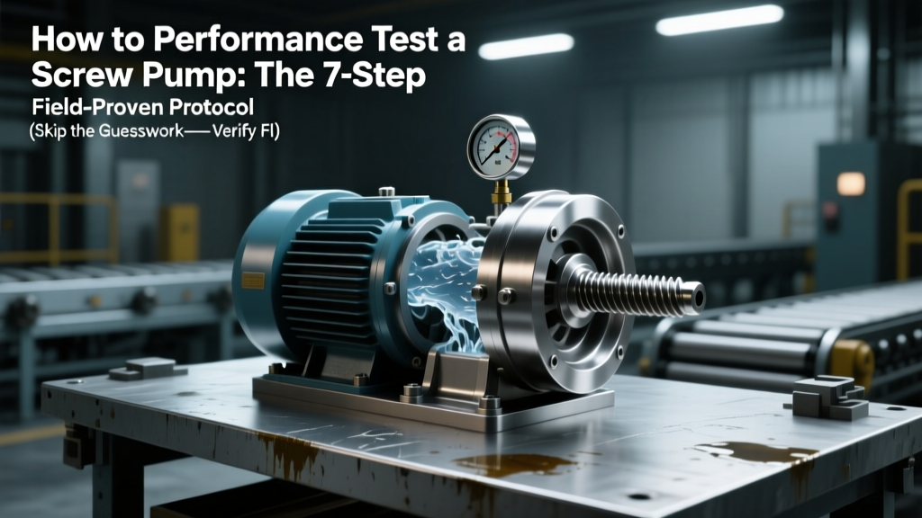 Screw Pump Performance Test: 7-Step Field Protocol