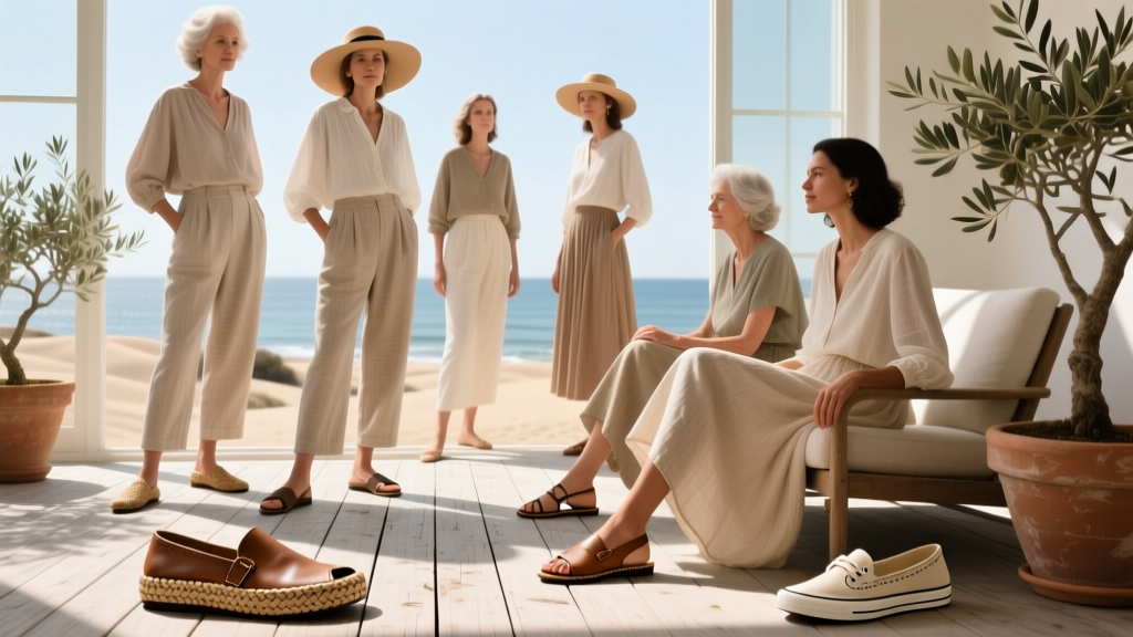 What Shoes Go With Coastal Grandmother Outfits?