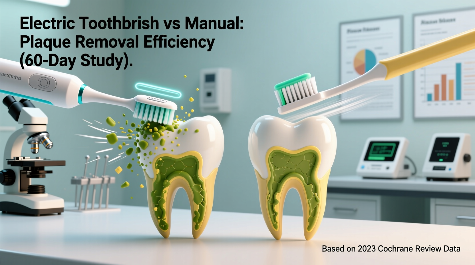 electric toothbrush vs manual which removes more plaque with regular use