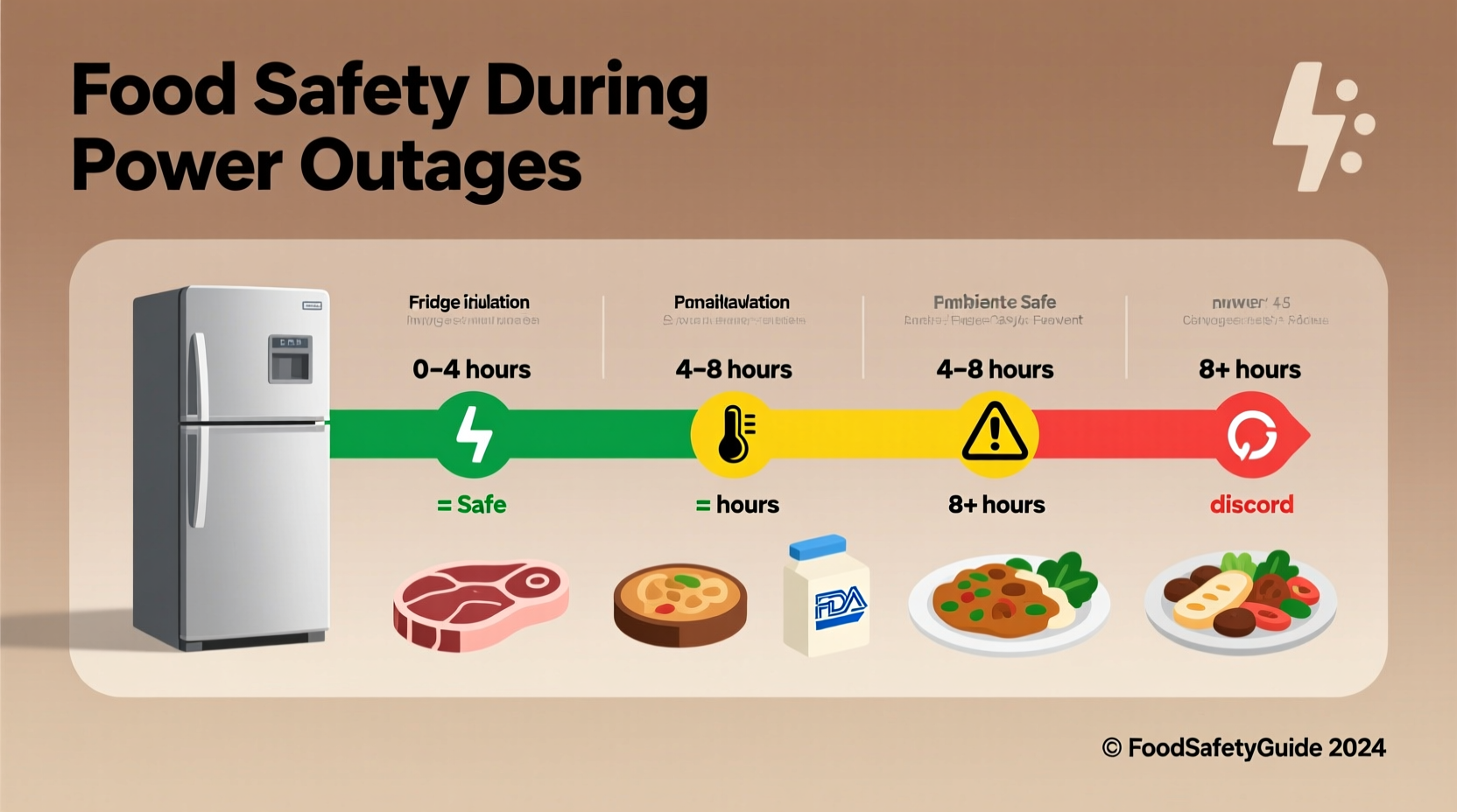 how long will food stay good in fridge without power