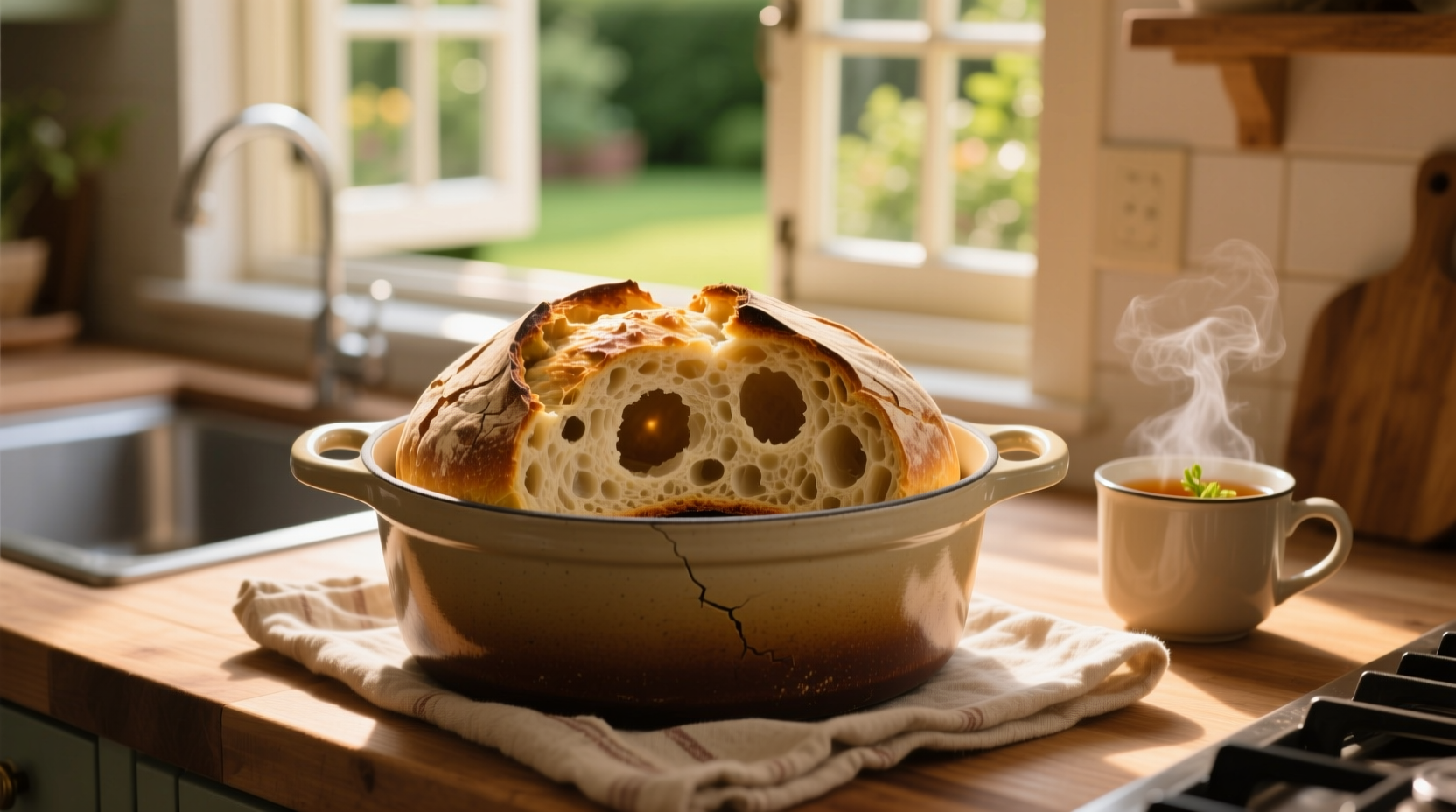 make no knead bread faster and healthier