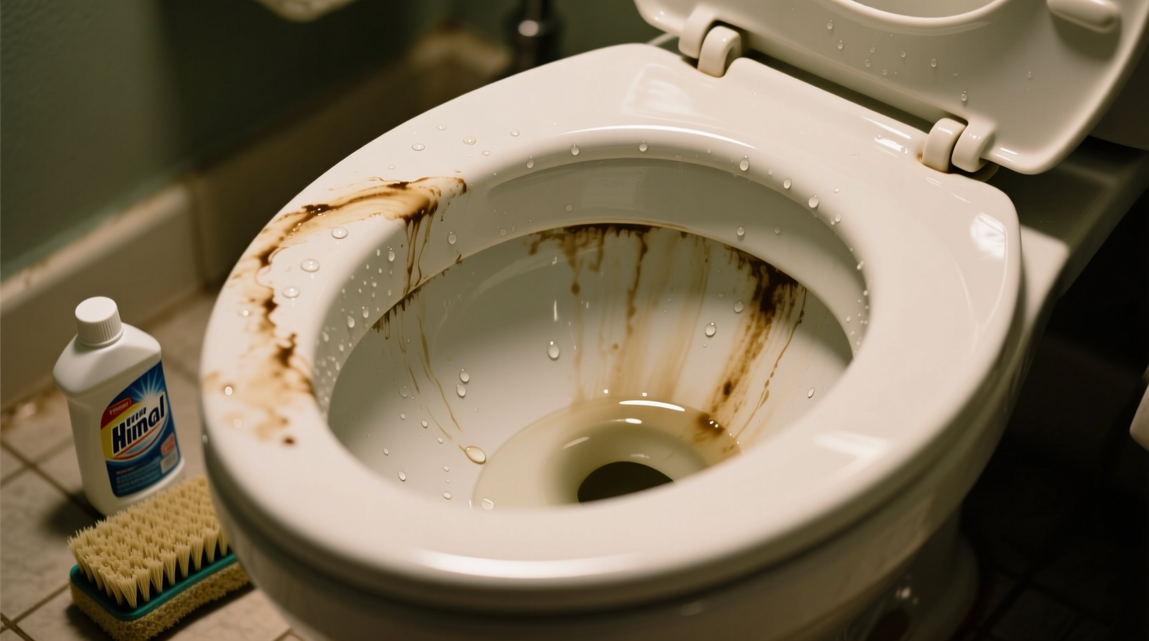 how to remove toilet bowl rings