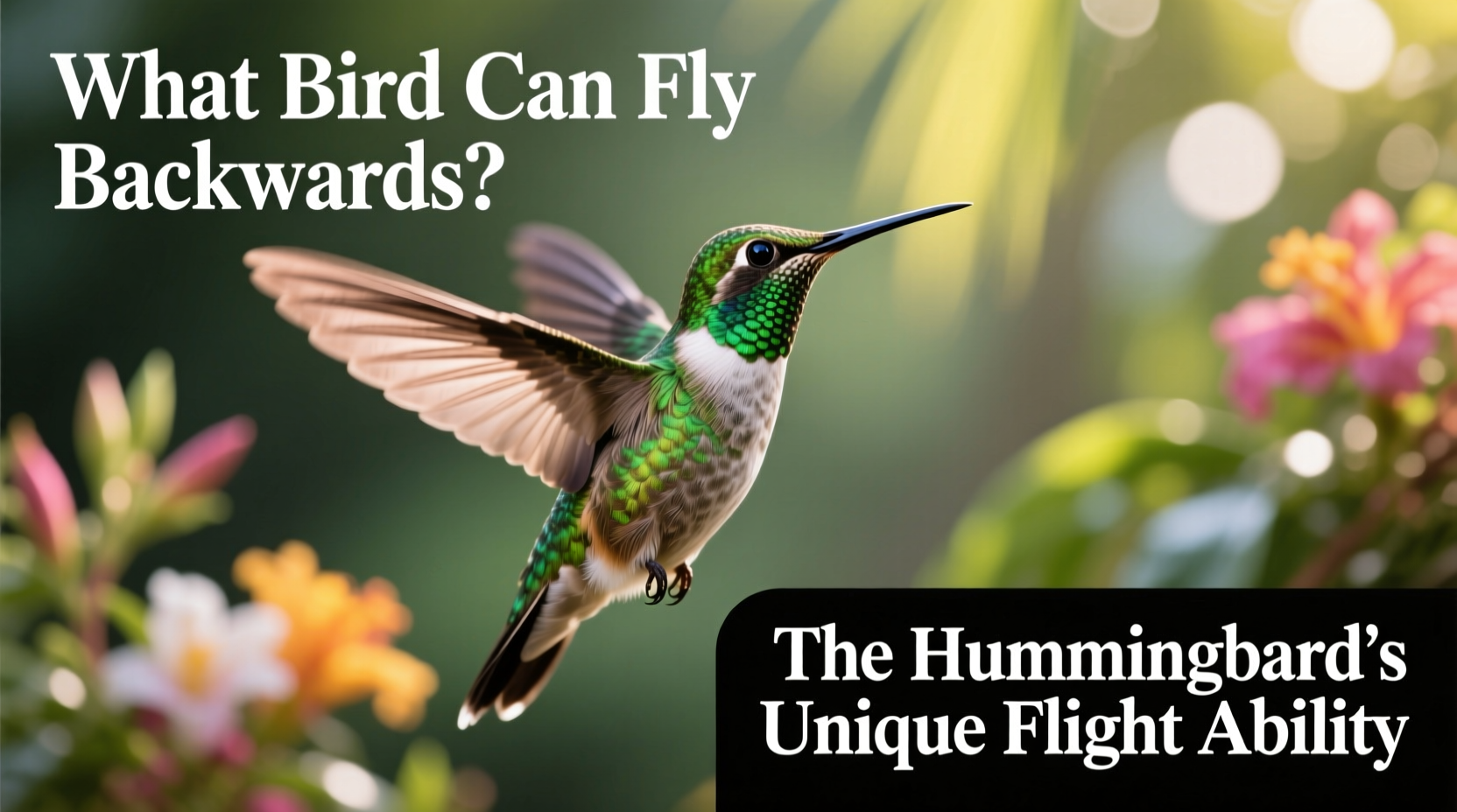 What Bird Can Fly Backwards? The Hummingbird's Unique Flight Ability