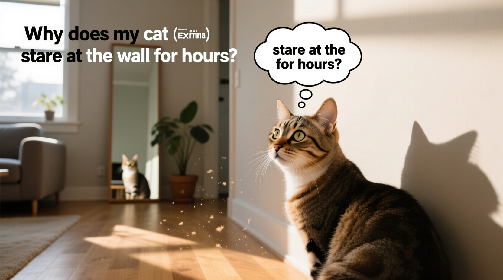 why does my cat stare at the wall for hours explained by feline behaviorists