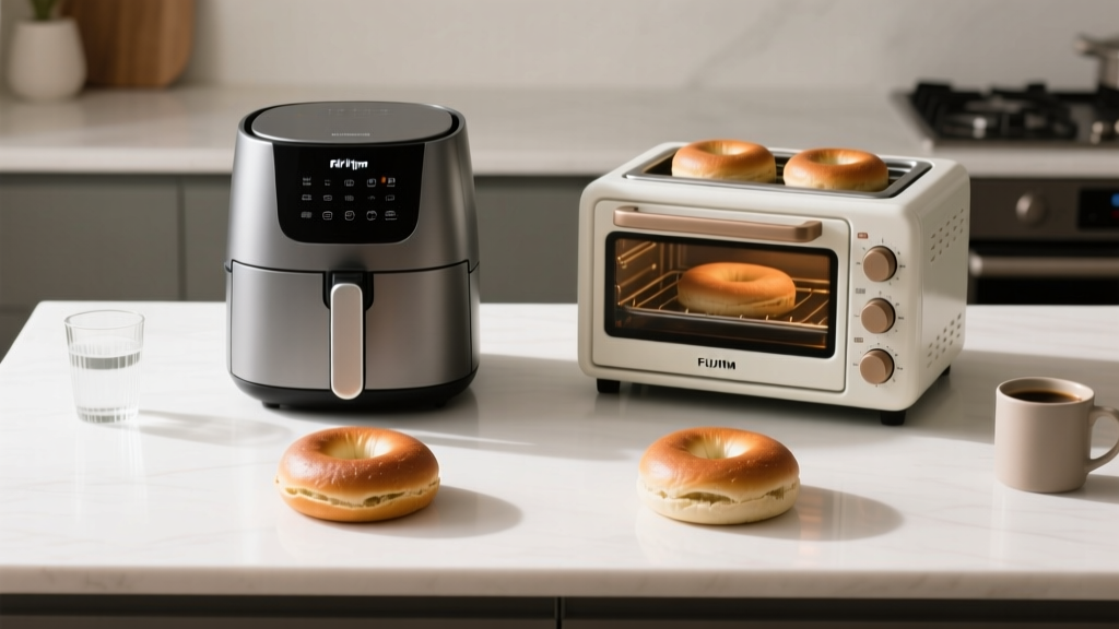 Reviving Stale Bagels: Air Fryer 360°F vs. Toaster Oven B...