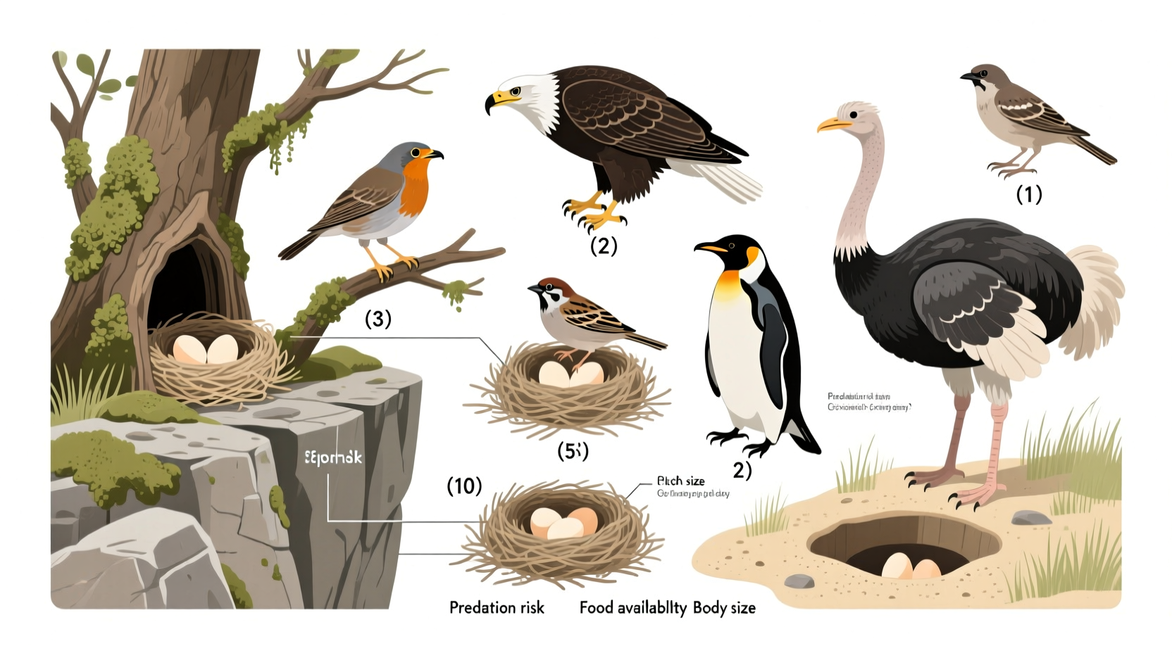 how many eggs do birds lay