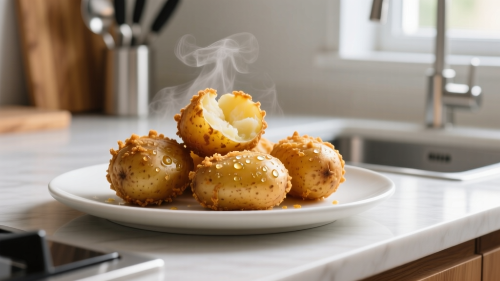 Air Fried Whole Potatoes: Crispy Skin, Fluffy Inside