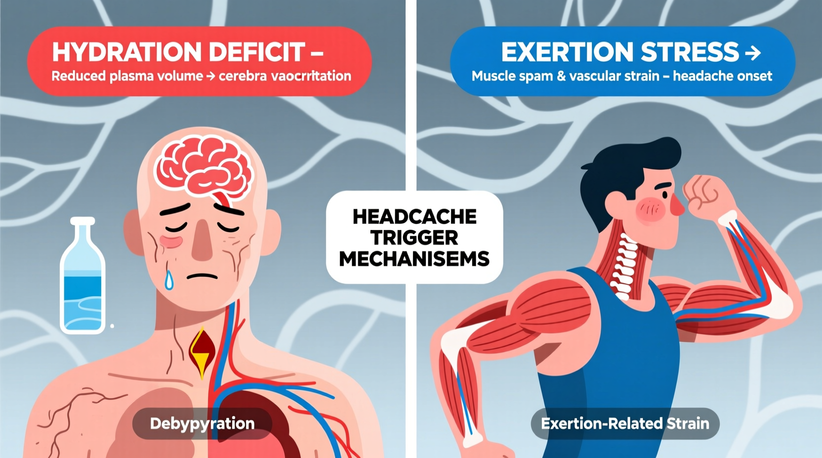 why do i get a headache after exercising dehydration vs exertion nuances