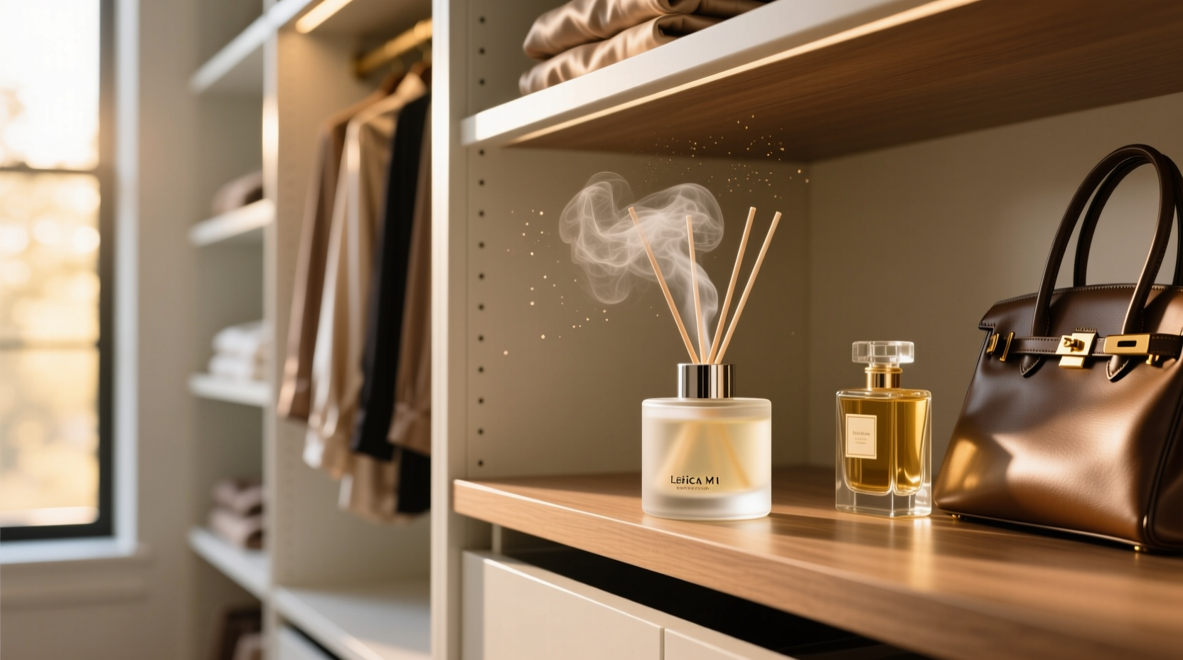 closet organization tips scent diffusers perfume storage