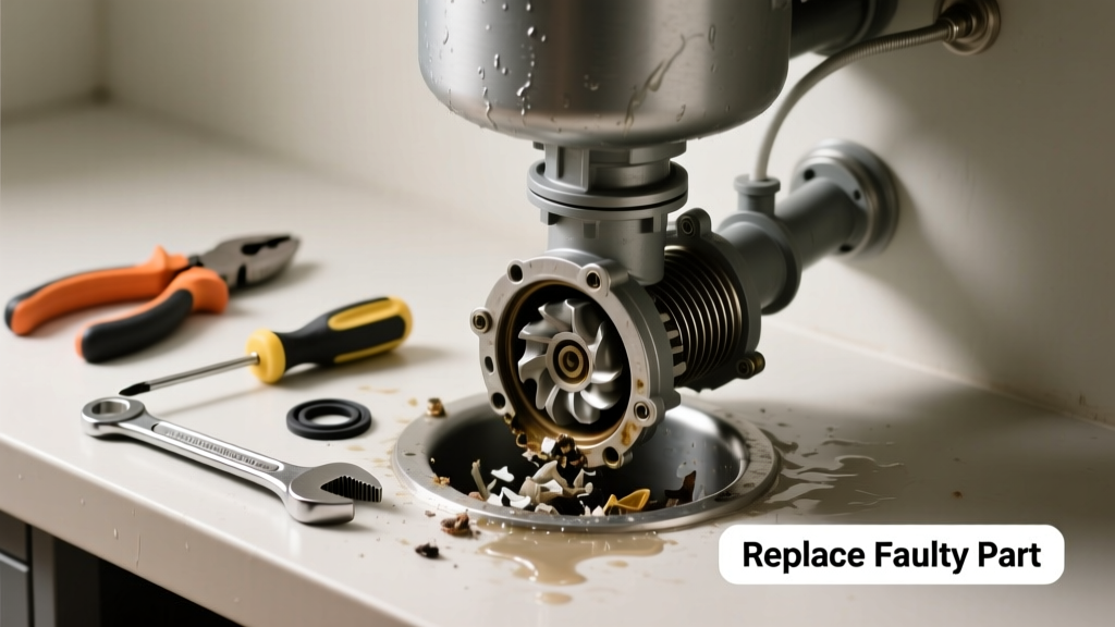 Garbage Disposal Clogged Drain: Replace Faulty Part