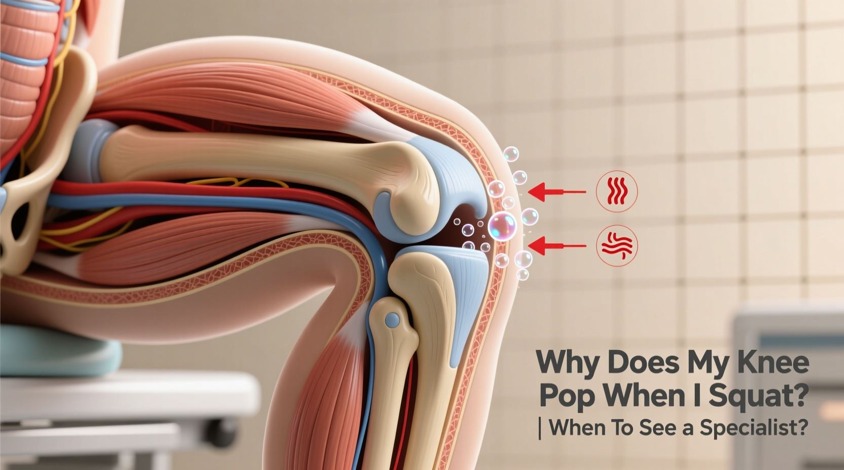 why does my knee pop when i squat and when should you see a specialist